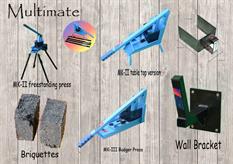 Multimate range of paper briquette presses